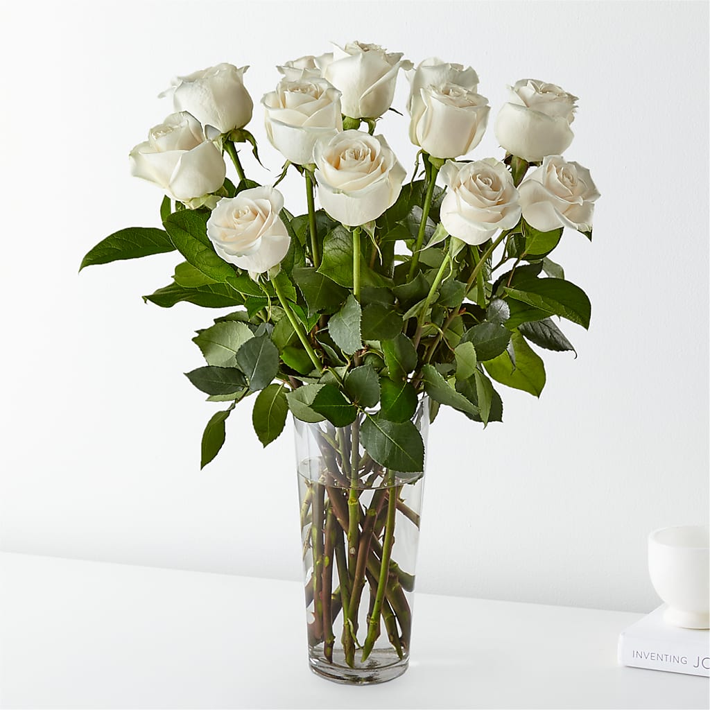 Long Stem White Rose Bouquet – Salem Floral Llc, West Salem WI