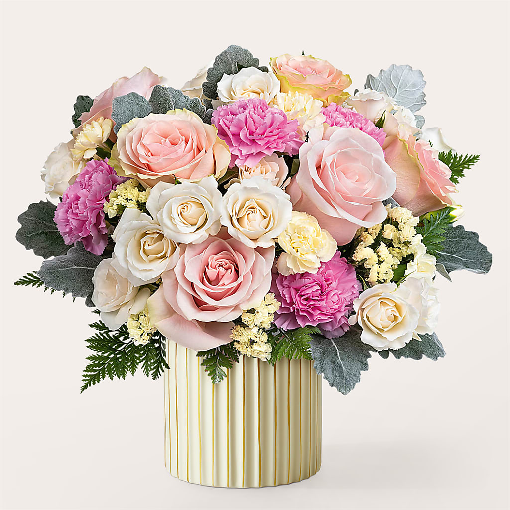 Blissful Moments Bouquet with Ivory Vase – Salem Floral Llc, West Salem WI