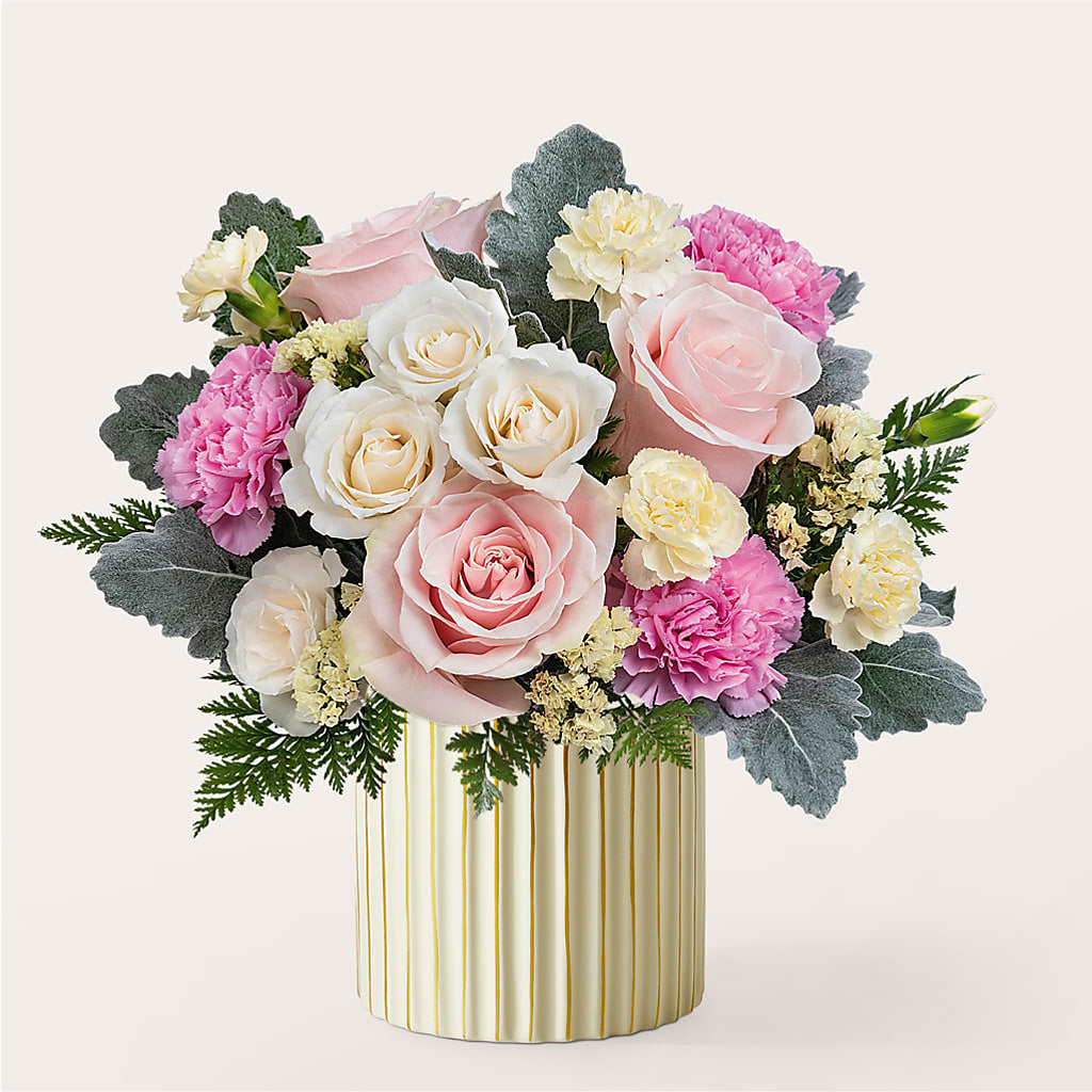 Blissful Moments Bouquet with Ivory Vase – Salem Floral Llc, West Salem WI