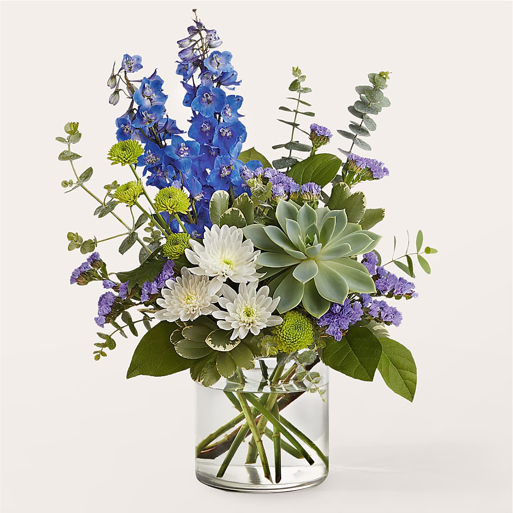Cerulean Waves Bouquet – Salem Floral Llc, West Salem WI