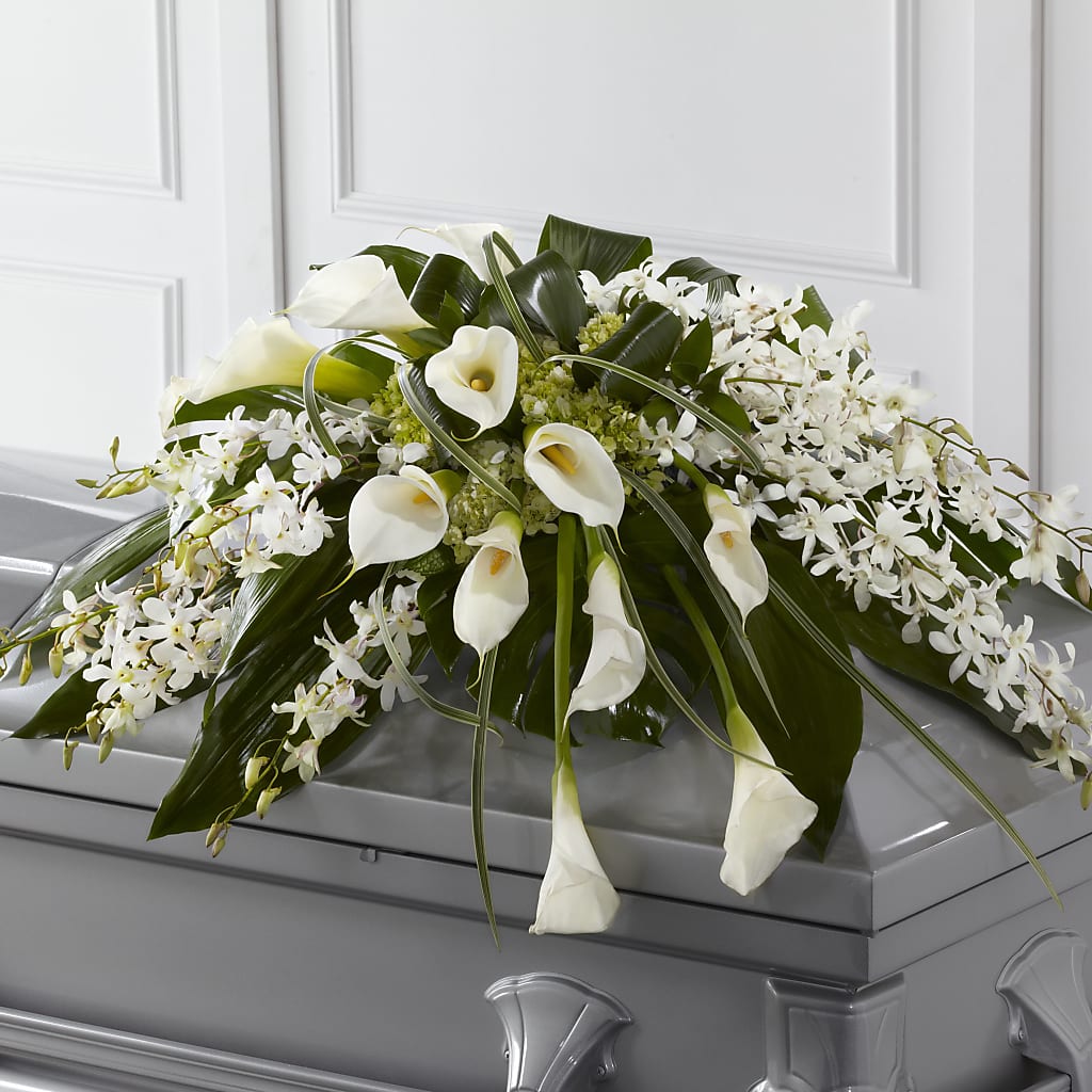 Angel Wings Casket Spray – Salem Floral Llc, West Salem WI