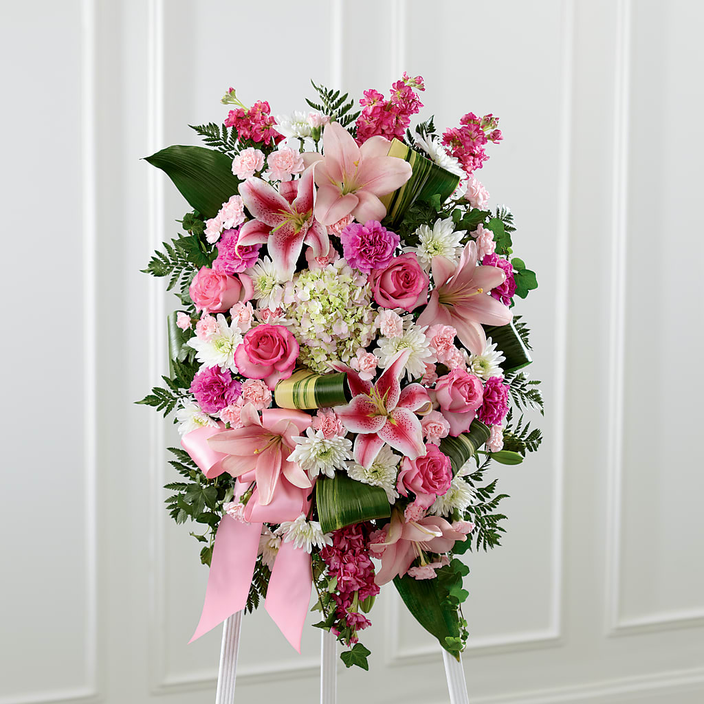 Comforting Standing Spray – Salem Floral Llc, West Salem WI