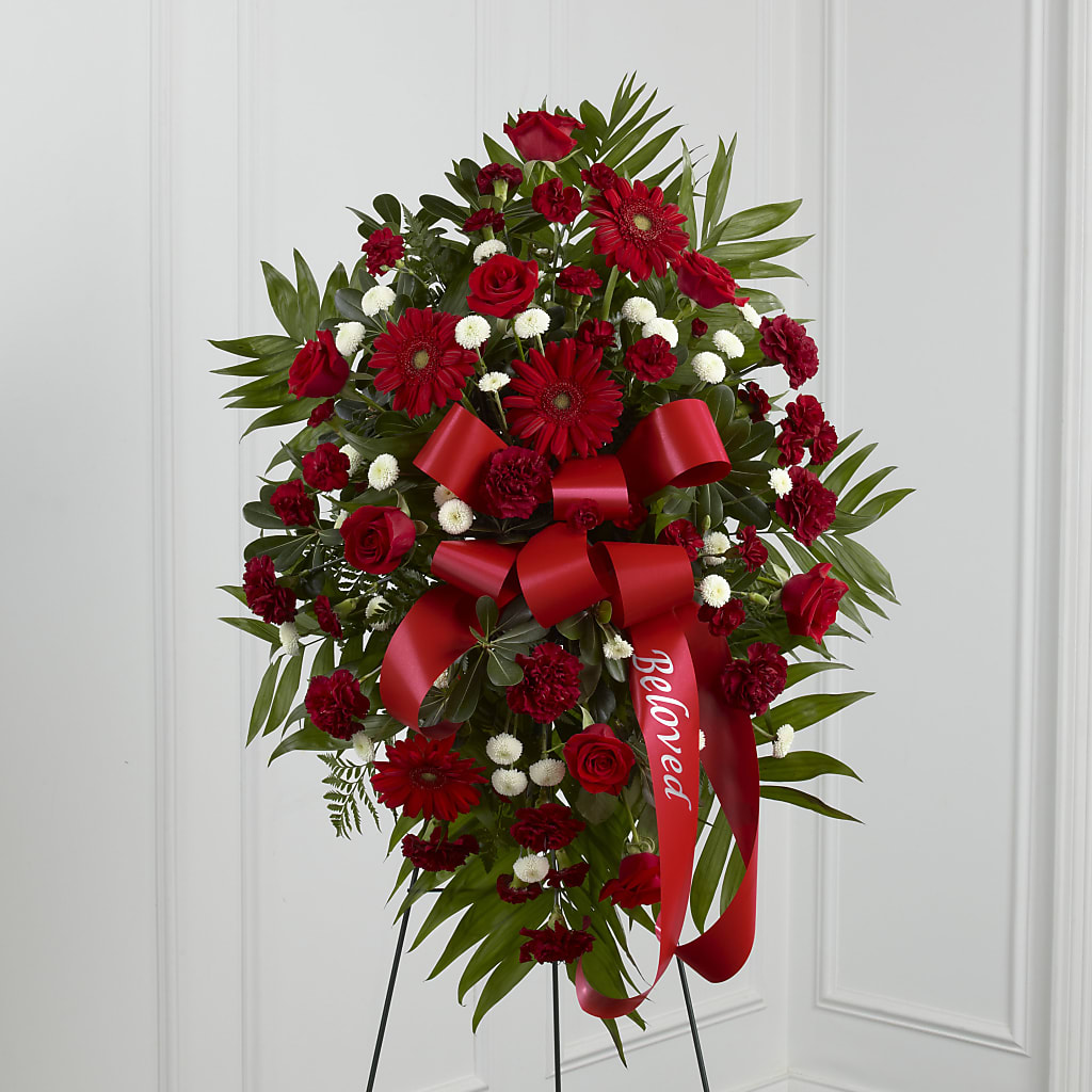 Treasured Memories Standing Spray – Salem Floral Llc, West Salem WI