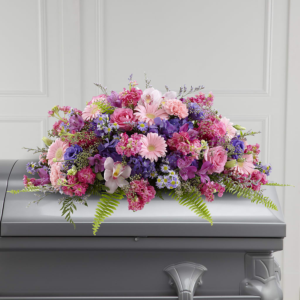 Glorious Garden Casket Spray – Salem Floral Llc, West Salem WI