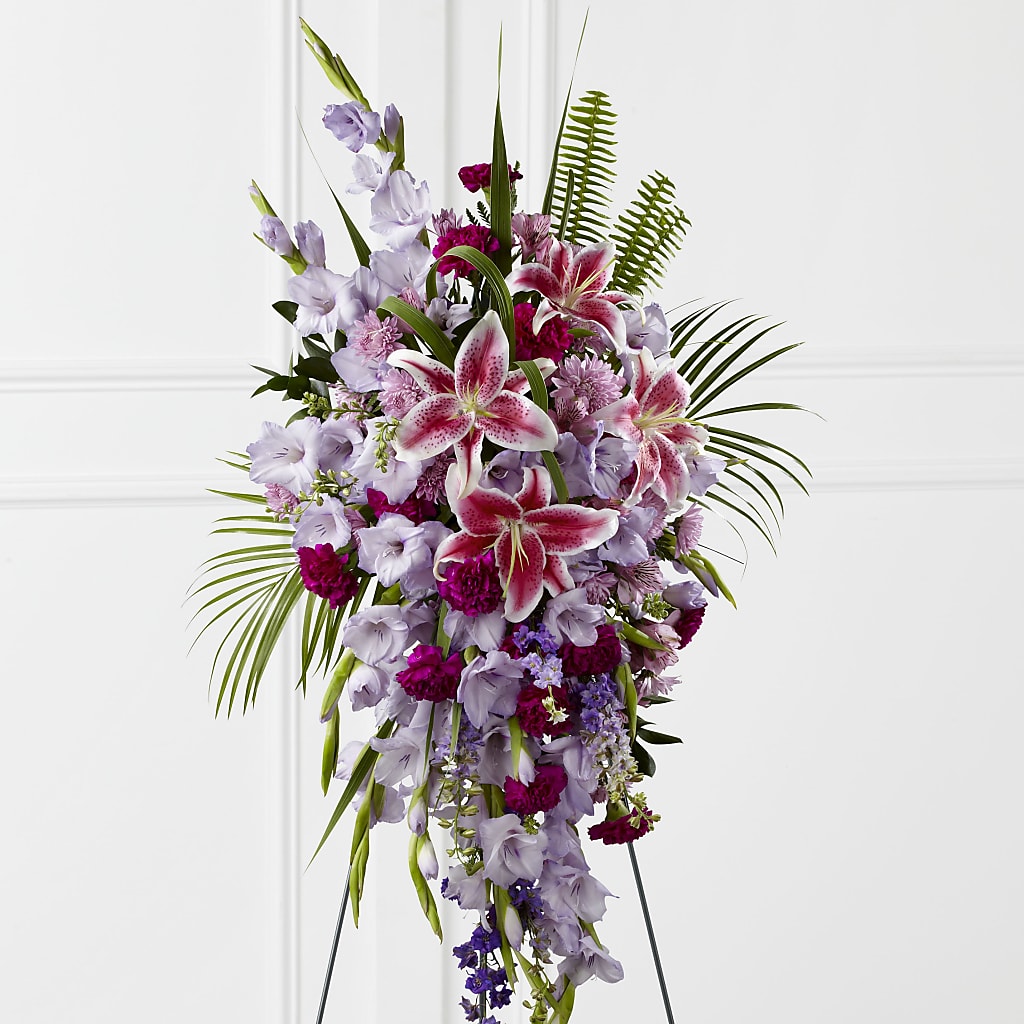 Tender Touch Standing Spray – Salem Floral Llc, West Salem WI