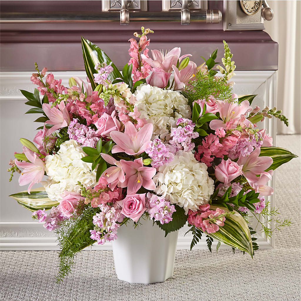 Simply Serene Floor Basket – Salem Floral Llc, West Salem WI