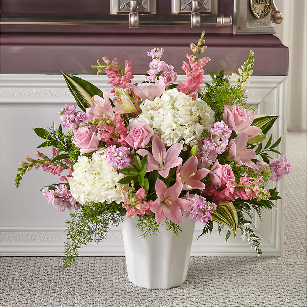 Simply Serene Floor Basket – Salem Floral Llc, West Salem WI