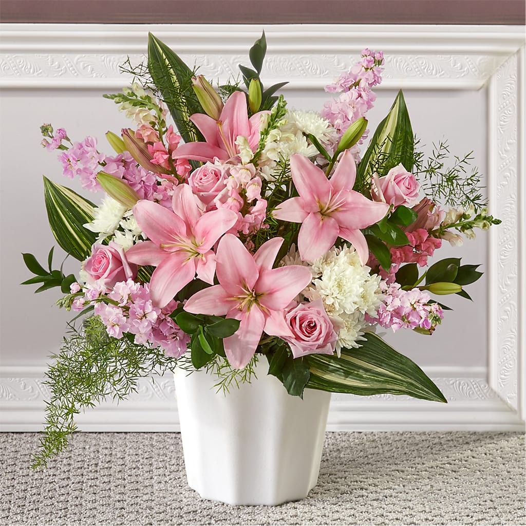 Simply Serene Floor Basket – Salem Floral Llc, West Salem WI