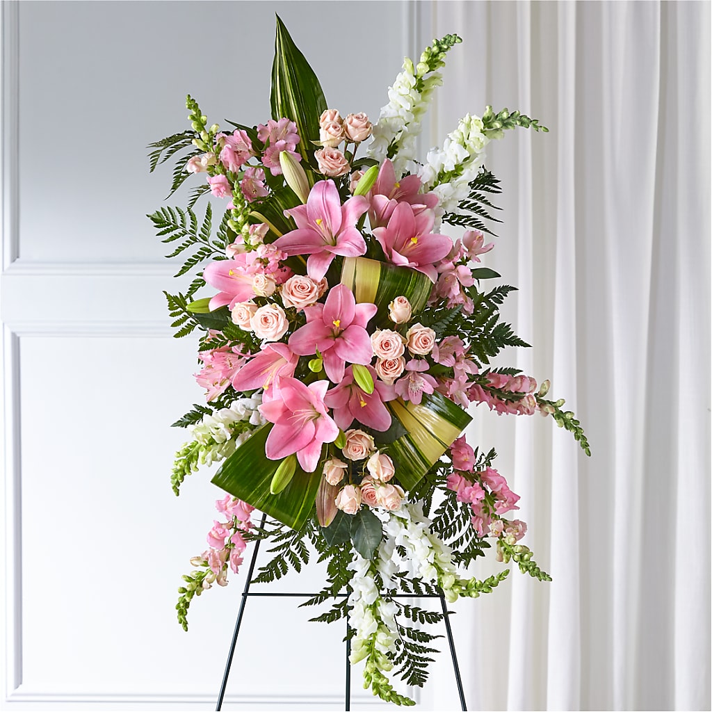 Elegant Embrace Standing Spray – Salem Floral Llc, West Salem WI