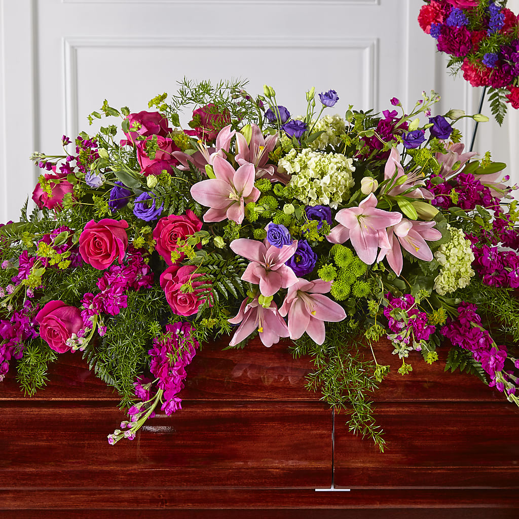 Radiant Tribute Casket Spray – Salem Floral Llc, West Salem WI