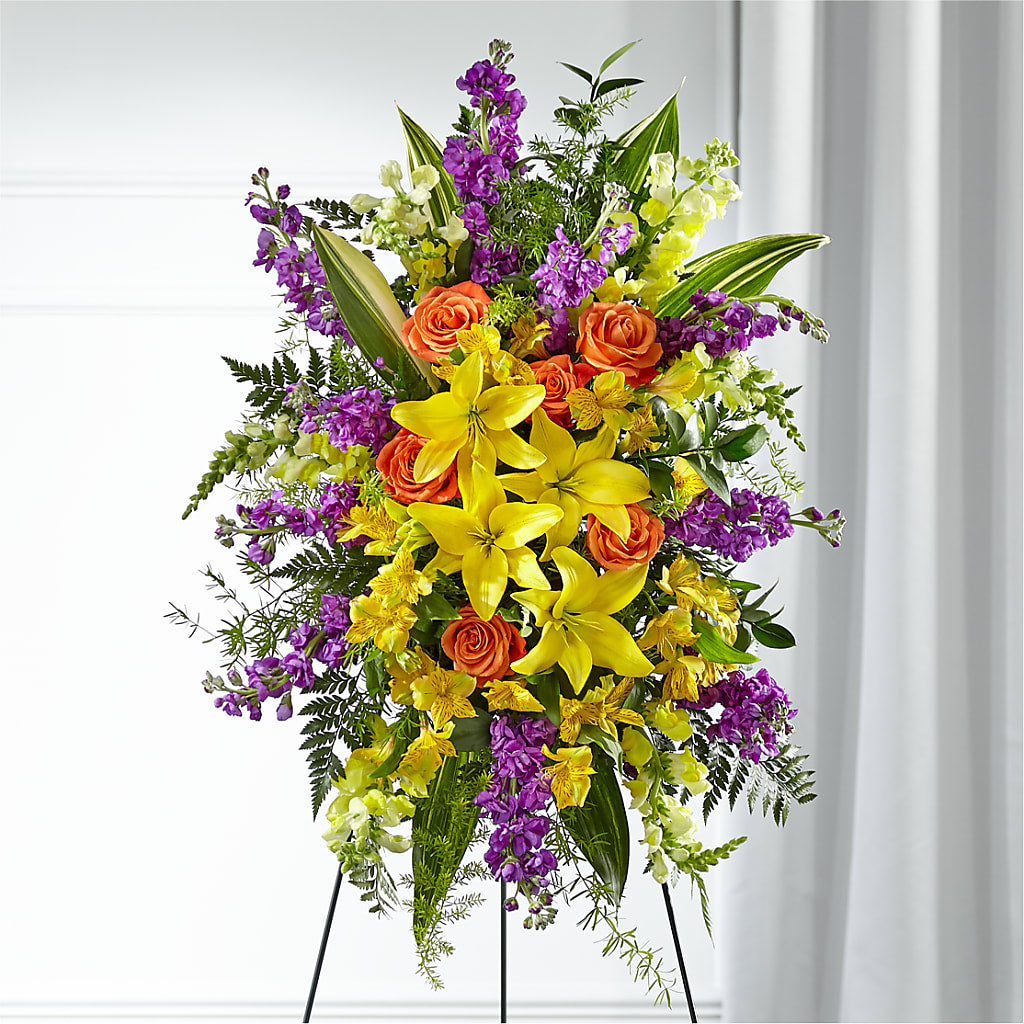 Thoughtful Prayers Standing Spray – Salem Floral Llc, West Salem WI