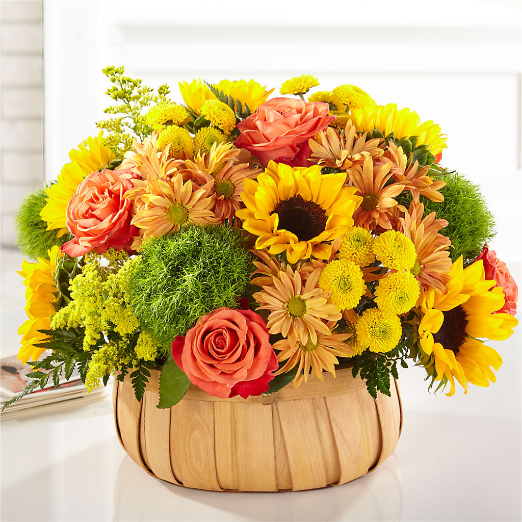Harvest Sunflower Basket – Salem Floral Llc, West Salem WI