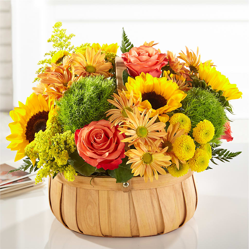 Harvest Sunflower Basket – Salem Floral Llc, West Salem WI