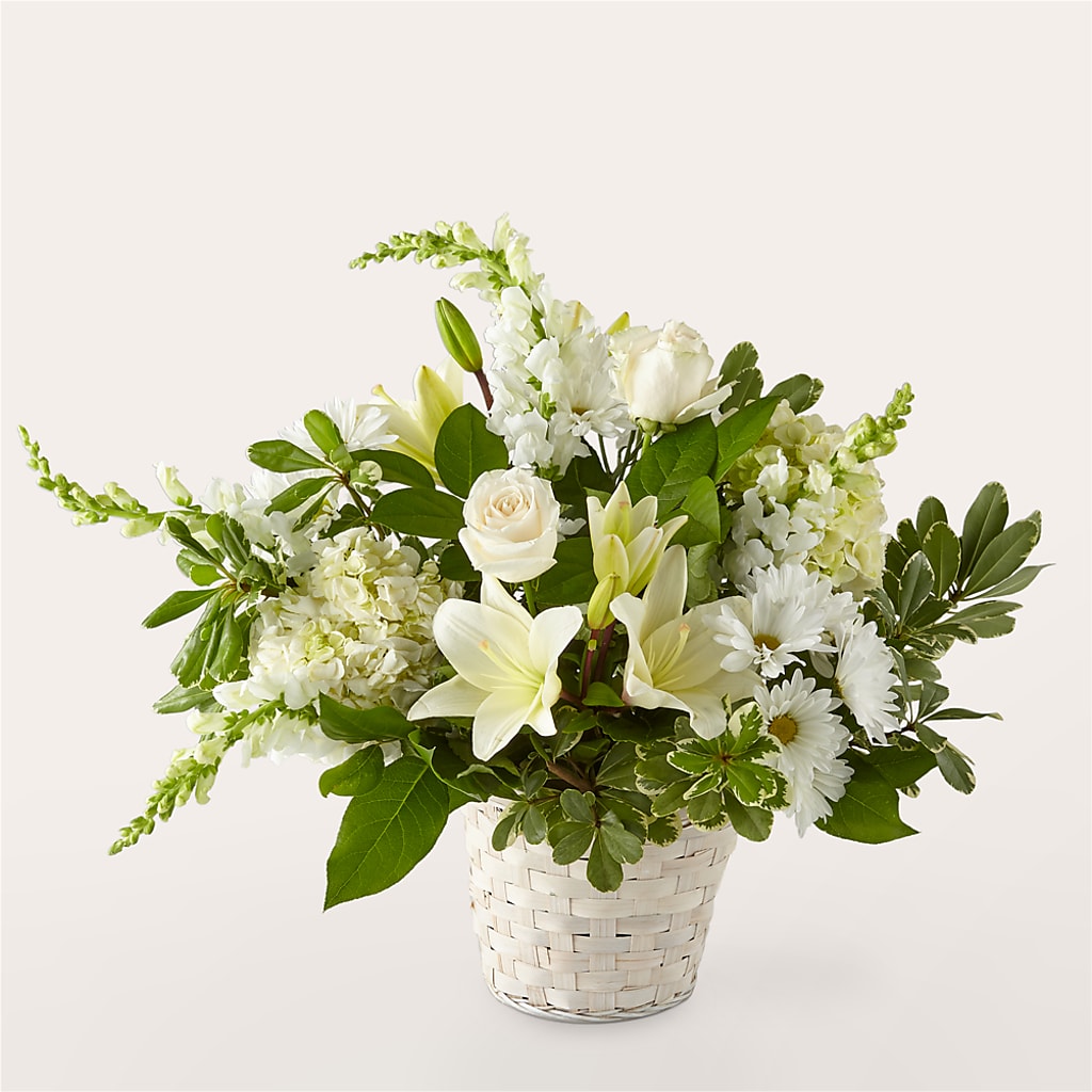 Ivory Elegance Floral Basket – Salem Floral Llc, West Salem WI