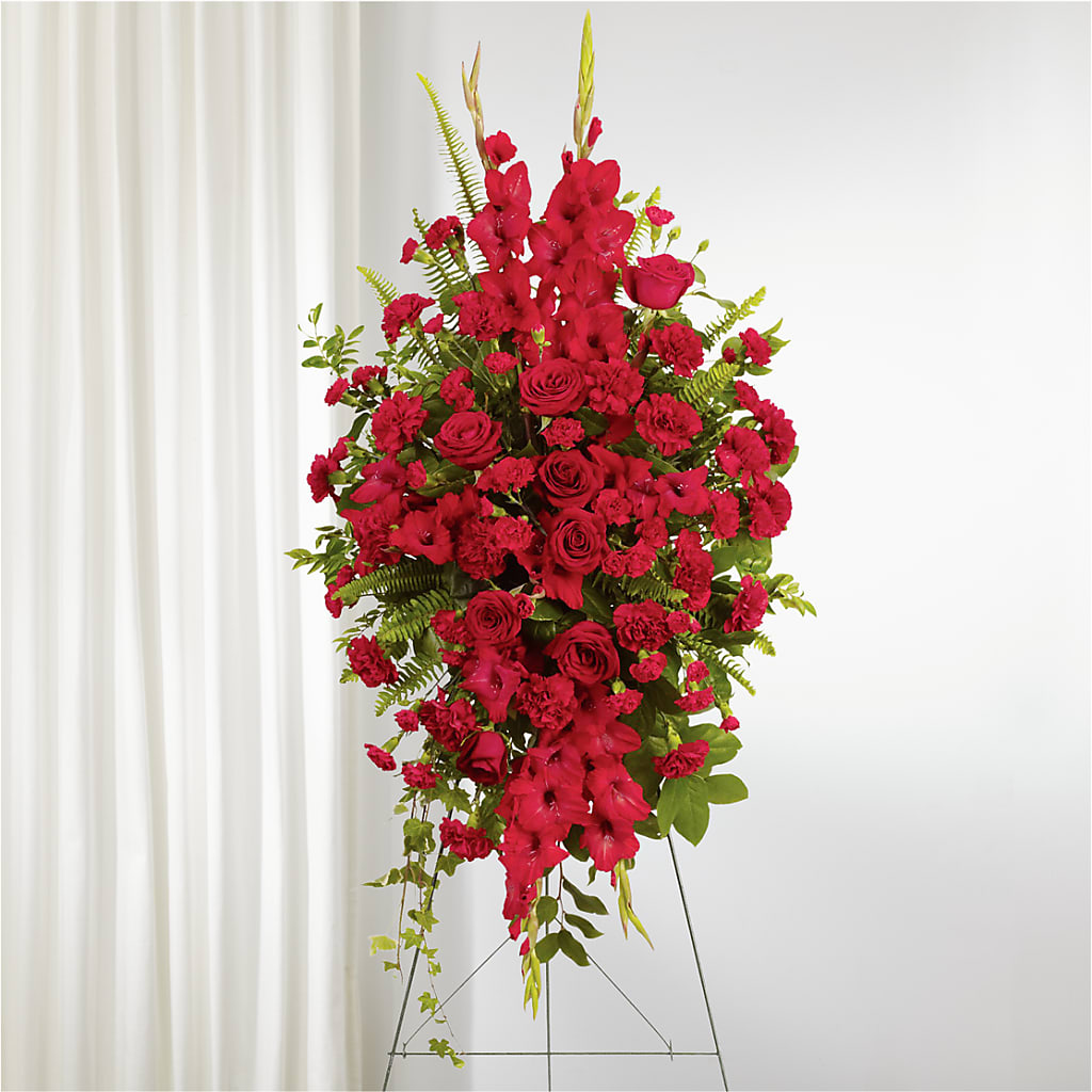 From the Heart Standing Spray – Salem Floral Llc, West Salem WI