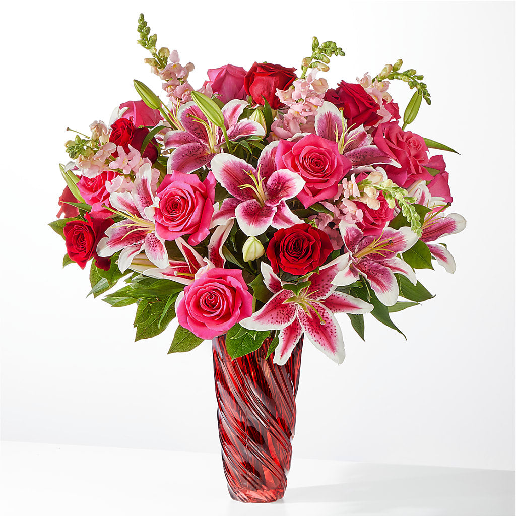 Always You Bouquet with Luxe Swirl Vase – Salem Floral Llc, West Salem WI