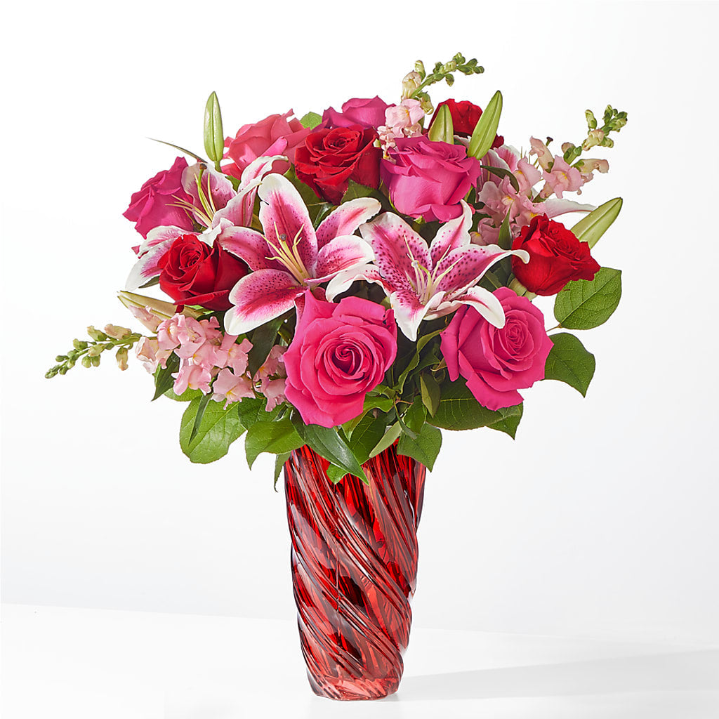 Always You Bouquet with Luxe Swirl Vase – Salem Floral Llc, West Salem WI