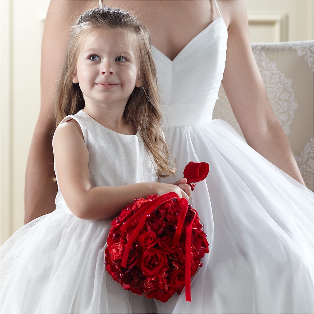 Pure at Heart Flower Girl Arrangement – Salem Floral Llc, West Salem WI