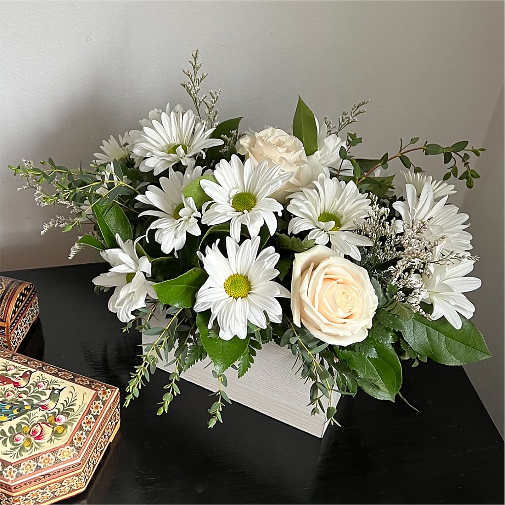 Fresh Linen Box Bouquet –  Salem Floral Llc, West Salem WI