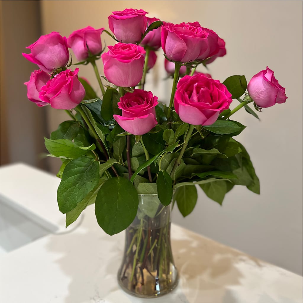 Long Stem Pink Rose Bouquet –  Salem Floral Llc, West Salem WI