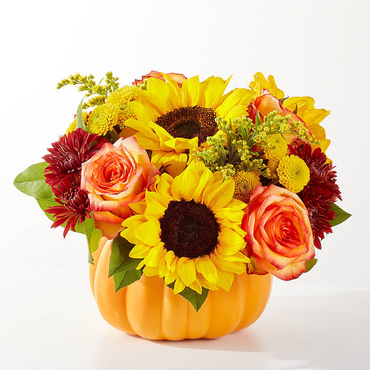 Golden Gourd Pumpkin Bouquet –  Salem Floral Llc, West Salem WI