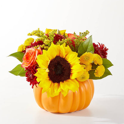 Golden Gourd Pumpkin Bouquet –  Salem Floral Llc, West Salem WI