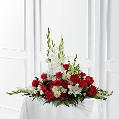 Crimson & White Arrangement –  Salem Floral Llc, West Salem WI