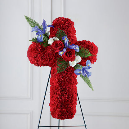 Faithful Hero Floral Cross –  Salem Floral Llc, West Salem WI