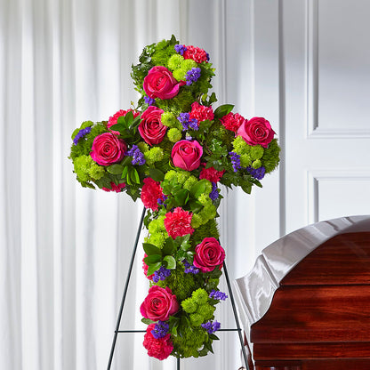 Tribute Rose Floral Cross –  Salem Floral Llc, West Salem WI