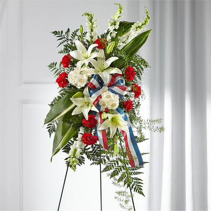 Stars of Life Standing Spray –  Salem Floral Llc, West Salem WI