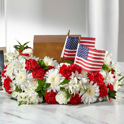 Spirit of Patriotism Cremation Adornment –  Salem Floral Llc, West Salem WI