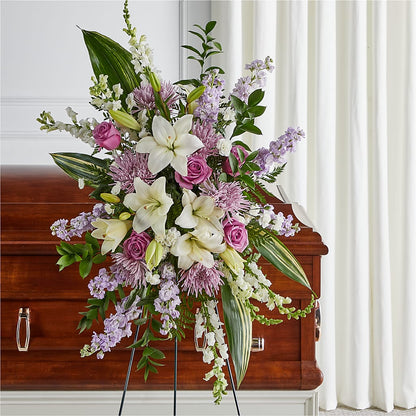 Grateful Hearts Standing Spray –  Salem Floral Llc, West Salem WI
