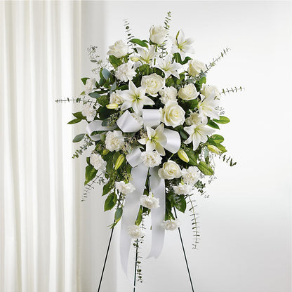 With Care Standing Spray –  Salem Floral Llc, West Salem WI