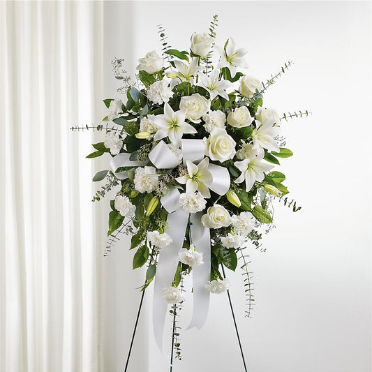 With Care Standing Spray –  Salem Floral Llc, West Salem WI