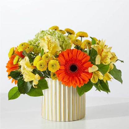 Autumn Sunshine Bouquet with Ivory Vase –  Salem Floral Llc, West Salem WI