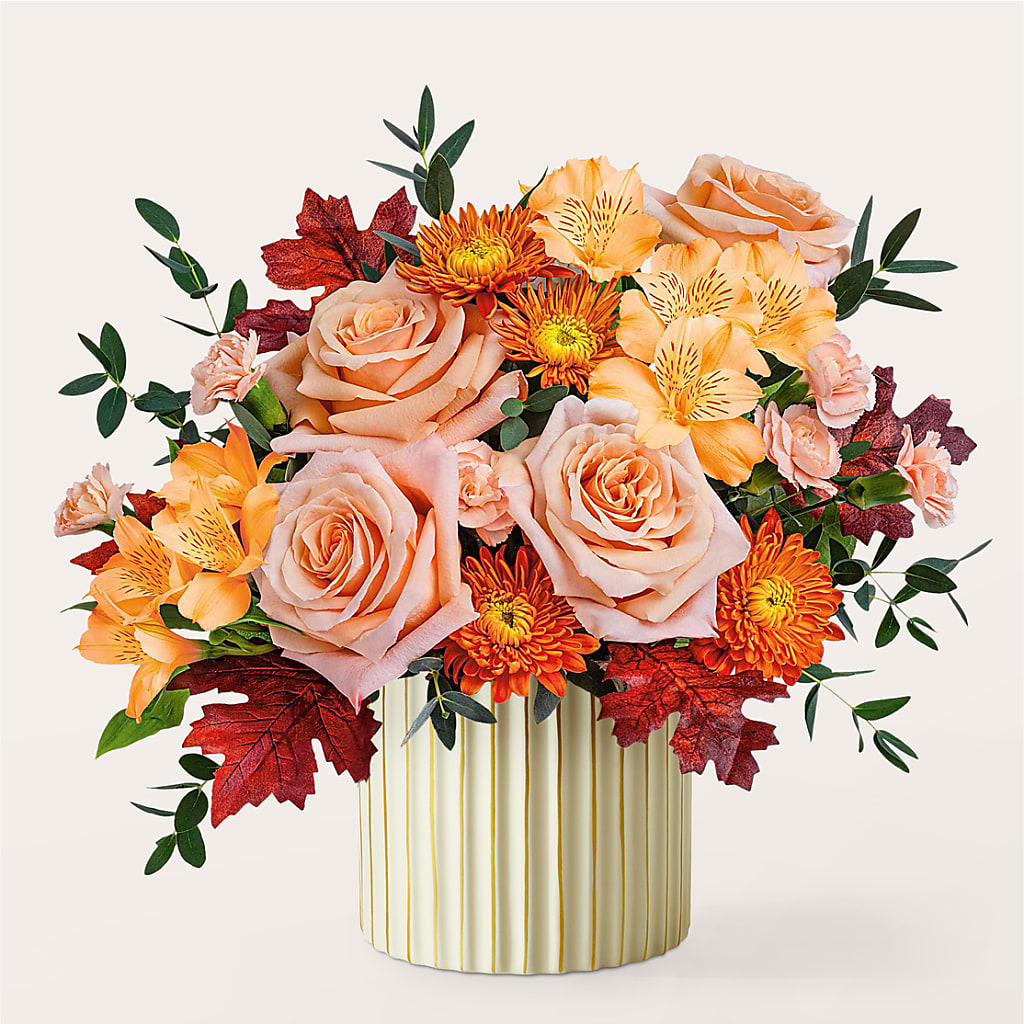 Spiced Latte Bouquet with Ivory Vase –  Salem Floral Llc, West Salem WI