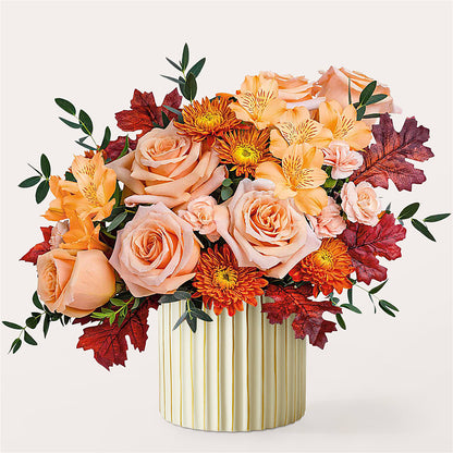 Spiced Latte Bouquet with Ivory Vase –  Salem Floral Llc, West Salem WI