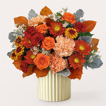 Merlot Bouquet with Ivory Vase –  Salem Floral Llc, West Salem WI