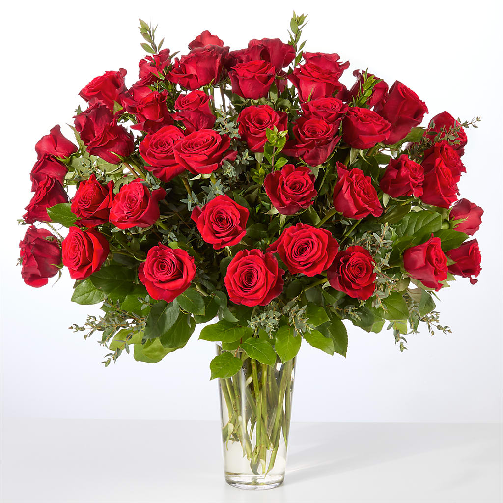 Forever Yours Fifty Stem Red Rose Bouquet –  Salem Floral Llc, West Salem WI