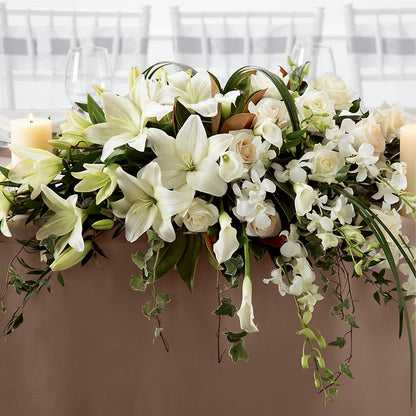 White Linen Arrangement –  Salem Floral Llc, West Salem WI