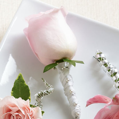 Pink Rose Boutonniere –  Salem Floral Llc, West Salem WI
