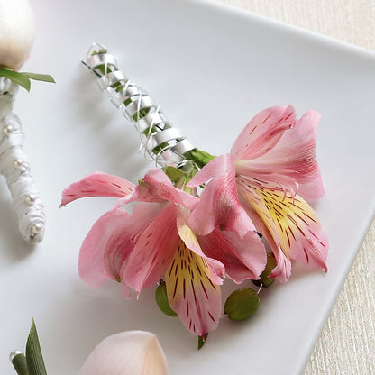 Pink Peruvian Lily Boutonniere –  Salem Floral Llc, West Salem WI