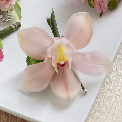 Pink Cymbidium Boutonniere –  Salem Floral Llc, West Salem WI
