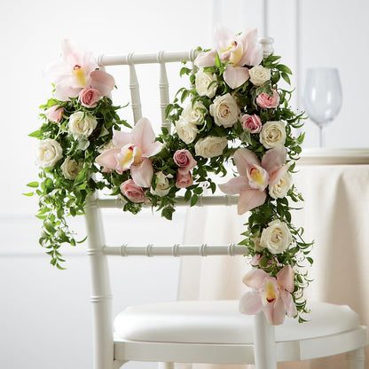 Orchid Rose Chair Décor –  Salem Floral Llc, West Salem WI