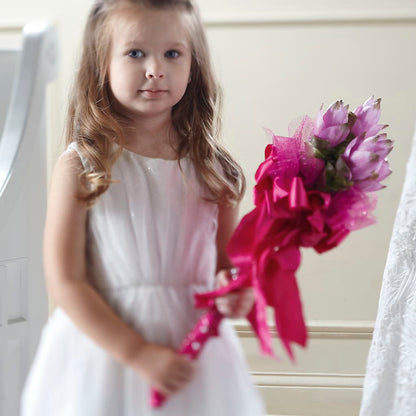 Sparkle Pink Flower Girl Bouquet –  Salem Floral Llc, West Salem WI
